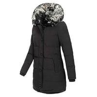 Ženski Puffer prsluk blejzer labave zimske jakne za žene Crne 5XL