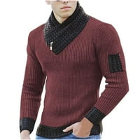 Tejiojio zimski šal klirens šal vratni džemper pleteni pulover Dugi rukav džemper muški šivaći džemper