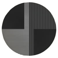 Crno-bijeli tepih za crnu i bijelu dizajnu od strane Kavka