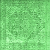 Ahgly Company Zatvoreni pravokutnik Medaljon Smaragd Zeleni tradicionalni prostirci, 2 '4 '