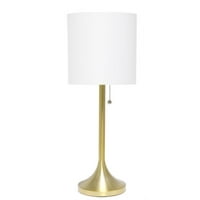 Jednostavni dizajn Zlatna konusna stolna lampica sa belim hladom od bubnja
