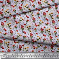 Soimoi pamučna Kambrična tkanina cvijet akvarelna tkanina za štampanje po dvorištu