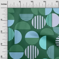 oneOone pamučni Poplin keper tamnozelena tkanina geometrijski projekti šivaćih zanata štampanje tkanine