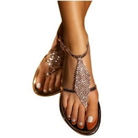 OAVQHLG3B sandale za zazor žena ispod $ modne žene Ljetne sandale ravne otvorene nožne cipele za cipele