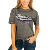 Ženski ugljen James Madison Dukes Vivaciono majica za varsity dečko