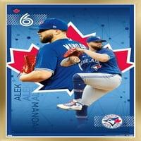 Toronto Blue Jays-Alek Manoah Zidni Poster, 14.725 22.375 Uokviren