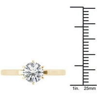 Carat T. W. Diamond Euro Style Solitaire 14kt zaručnički prsten od žutog zlata