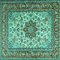 Ahgly Company Zatvoreni Pravougaonik Perzijski Tirkizno Plavi Tradicionalni Tepisi, 8' 10'