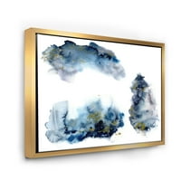PROIZVODNJA Greti i plavi oblaci sa zlatnim sjajnim modernim uokvirenim platnom zidnom umjetničkim otiskom