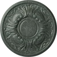Ekena Millwork 3 4 od 1 4 P Wakefield stropni medaljon, ručno oslikana atenski zeleni pucket