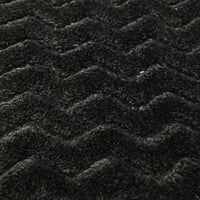 Tkanine poliestersko runo 60 WideZigzag Crni Print tkanina za šivanje i izradu pored dvorišta