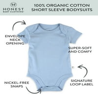 Iskrena odjeća za bebe dječak ili djevojčica rodno neutralan organski pamuk bodi s kratkim rukavima