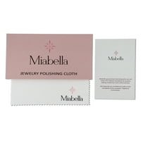 Miabella ženski karat T. W. jastuk izrezan Crni Dijamant 14kt pasijans od ružičastog zlata 2-dijelni Svadbeni