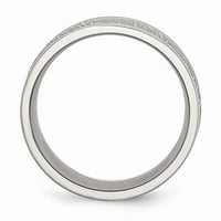Polirani teksturirani krug od nehrđajućeg čelika