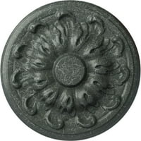 Ekena Millwork 7 8 od 1 2 P MILNIN Stropni medaljon, ručno oslikani atenski zeleni pucket