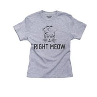 Desno meow - Državna vojnika super mačja djevojka pamučna majica