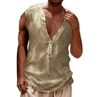 Muška ljetna modna casual kopča 3D digitalni tisak majica bez rukava od rukava vrhunske bluze muškarci