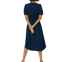 Maxi haljine za žene kupovina ženske haljine modni Dressdress up Radna dama ženske kratke rukave pad ramena haljina