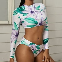 Tie Dye Kupaći Kostim Ženski Kupaći Kostim Djevojka Modni Push Up Set Odjeća Za Plažu Bikini Podstavljeni