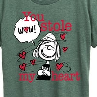 Peanuts-Patty ukrao moje srce-ženska kratka rukav grafički T-Shirt