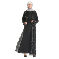 Muslimanke Lice Cardin Cardigan Maxi Haljina Kimono Open Abaya Robe Kaftan Dubai