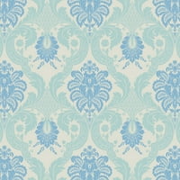 Waverly inspiracije 44 pamuk Damast tkanina za šivanje i zanat yd po vijku, bijela i plava