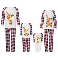 Tregren Božić pidžama za obitelj, odgovarajući porodica pidžama Setovi Sleepwear Pjs Božić Jammies