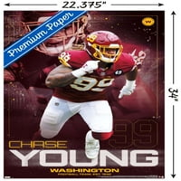 Fudbalski Tim Washingtona-Chase Young Wall Poster, 22.375 34