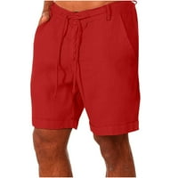 Osnovne muške kratke hlače Casual Classic Fit, Dodaci za plažu, muški pamučni i konopljini šorc lanyard