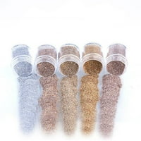 Gespout Fine Powder Metallic Glitter for Crafts Glitter for Slime, Art nokti, DIY dekoracija Extra Thin
