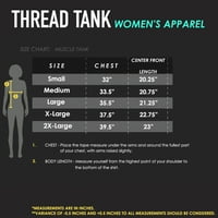 Thread Tank Chow Chow pas Silhouette ženski mišić bez rukava gornji ugalj 2x-veliki
