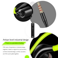 AIBECY S ožičene u ušima vodootporne slušalice učvršćene ušne slušalice Stereo Super Bass slušalice Sportske slušalice sa mikronim crnim