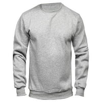 Cuoff dukserica zimski Dugi rukav okrugli vratni džemper evropski američki pulover dukserice za muškarce siva 1x