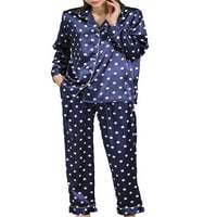 Ma & Baby ženske pidžame Lounge Set cvijet srce Dot Print Dugi rukav majice vrhovi i pantalone Loungewear