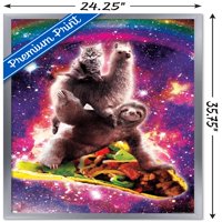James Booker - Svemirska ledena Llama Mačja Jahanje Taco zidni poster, 22.375 34 Uramljeno