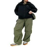 Biekopu ženske ležerne pantalone s elastičnim strukom Podesivi džep za ukidanje ublaženosti labave ljetna odjeća