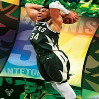 Milwaukee Bucks - Giannis Antetokounmpo Zidni Poster, 14.725 22.375