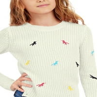Ružičasti anđeo djevojke izvezene džemper od pulover u jednoroga, veličine 4-16