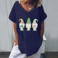 Ženske bluze Casual grafički Print T-shirt Loungewear Print Tops Tie Dye Style T-shirts Letter Print Shirt