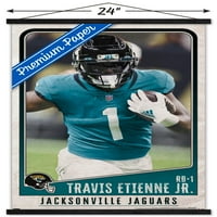 Jacksonville Jaguars - Travis Etienne Jr. Zidni plakat sa magnetnim okvirom, 22.375 34