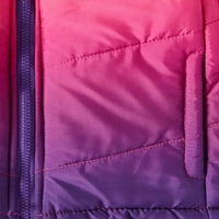 Klimatski Koncepti Za Djevojčice Dip Dye Puffer Coat Jacket, Veličine 4-16