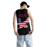 Američki tenk zastava Na vrh za žene Patriotska majica USA zastava Stars Stripes Print majica bez rukava