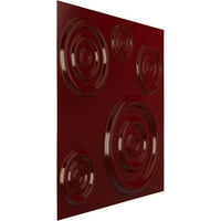 Ekena Millwork 5 8 W 5 8 H Reece EnduraWall dekorativna 3d zidna ploča, Gloss Merlot