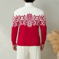 Bxingsftys Božić Odgovarajući Porodični Džemperi Kontrastne Boje Pleteni Džemper Božić Odgovarajući Set