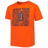 Omladinski Narandžasti Detroit Tigers Ponavljaju Logo T-Shirt