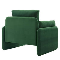 Modway označava performanse baršunaste fotelje u smaragdu