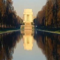 Lincoln Memorial & reflektirajući otisak postera bazena