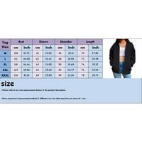 Beppter Women Zip up duksev Y2K Vintage Graphic Overselizirani duks sa kapuljačom Jakne pulover kaputi u ulici Burajuku