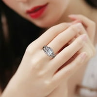 Lroplie prstenovi za žene djevojke dizajn srebrni vjenčani Set zaručnički prst banket nakit prsten pokloni