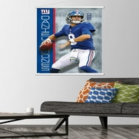 New York Giants - Daniel Jones zidni poster sa drvenim magnetskim okvirom, 22.375 34